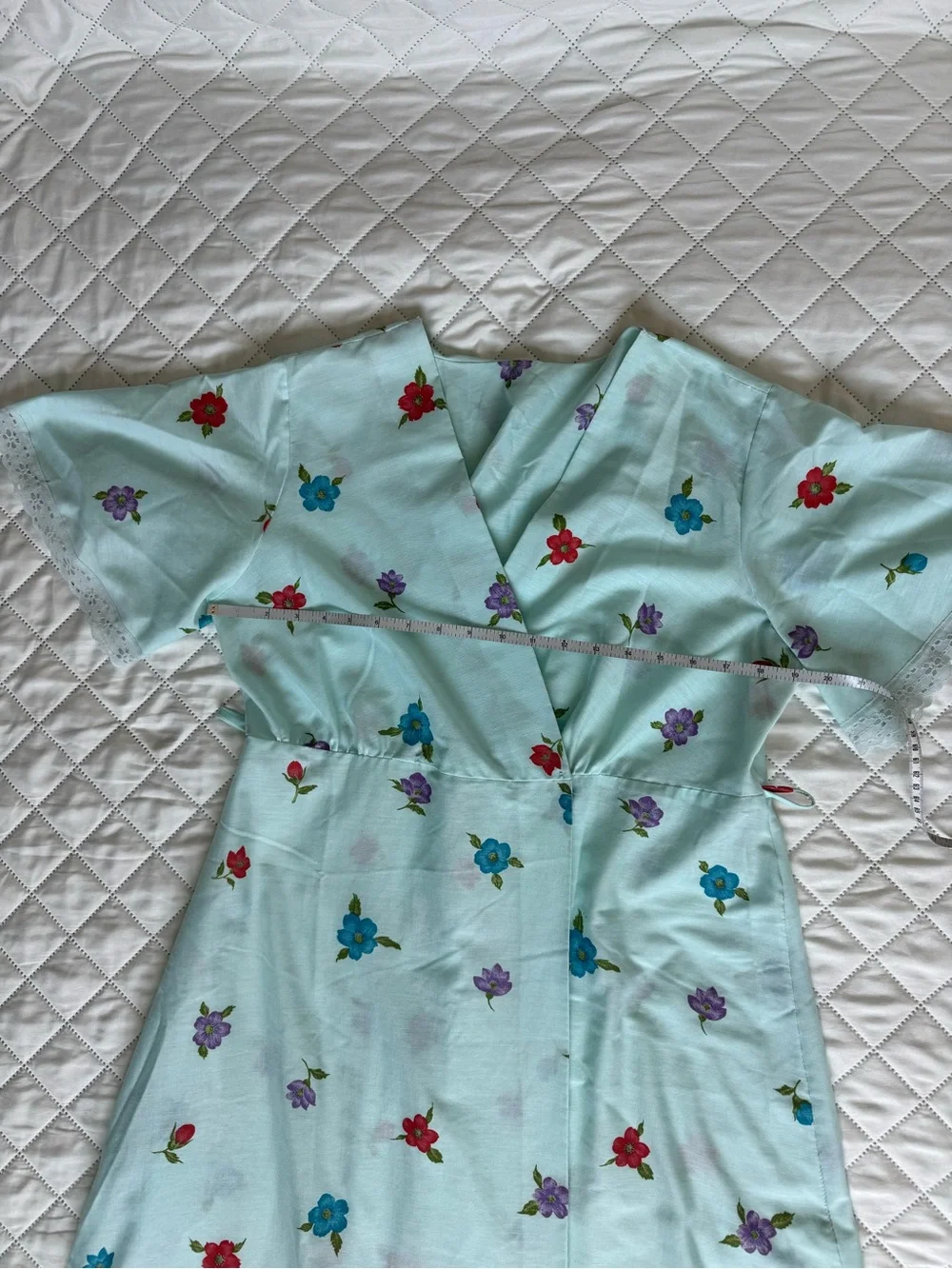 Vintage Handmade Floral Robe House Dress Cottagecore Prairie Maxi Dress